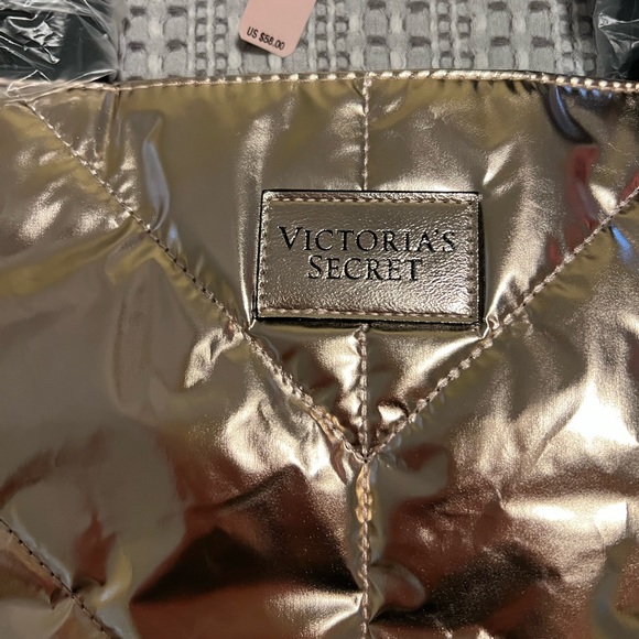NWT Victoria’s Secret Gold Bag! - Picture 2 of 6